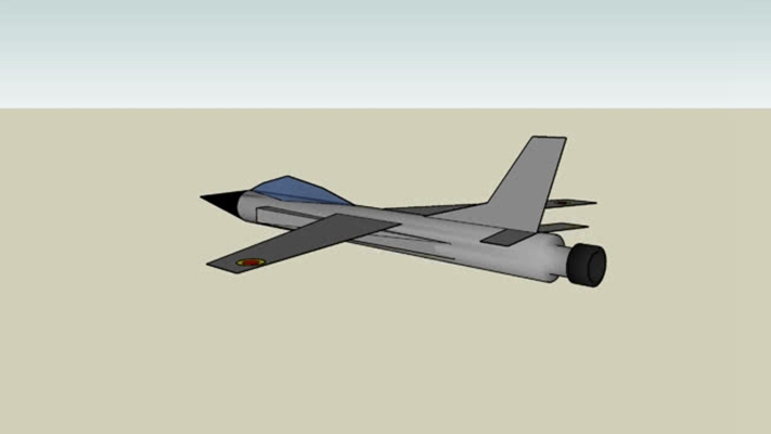 小型飞机 草图大师模型