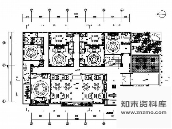 施工图郑州某经典餐饮空间施工图含效果