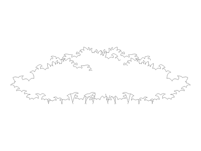景观灯具详图 灌木
