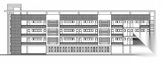 无锡惠山某学校规划区高中部建筑结构方案图