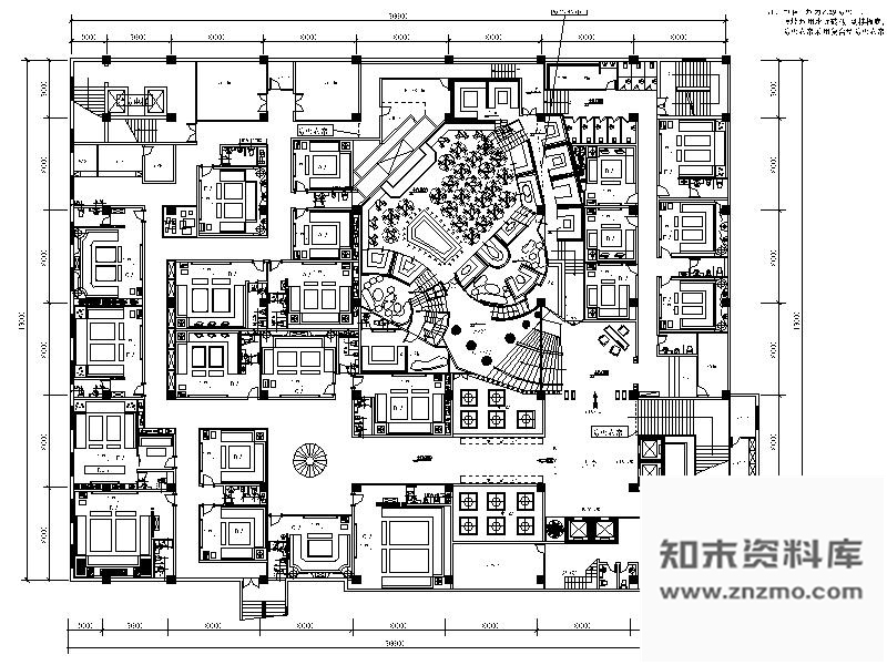 施工图温州新南亚KTV室内装修图含实景