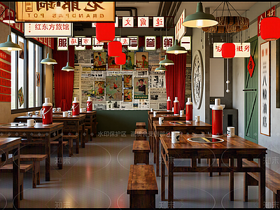 工业风中餐厅