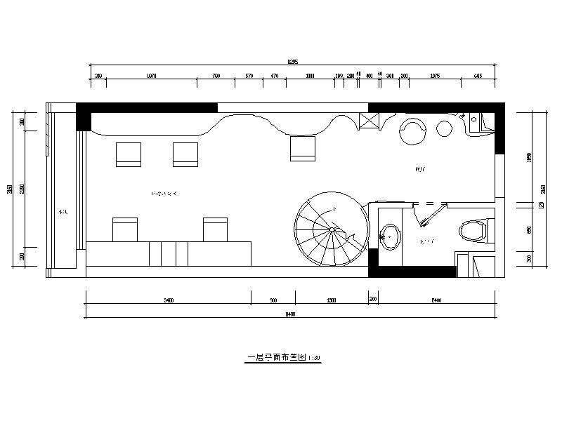 现代风格两层办公室设计CAD施工图（含效果图）