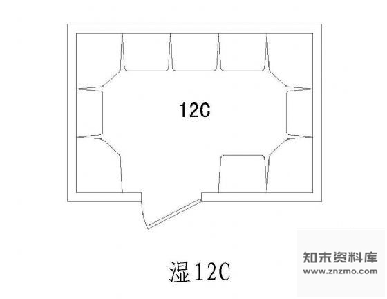 图块/节点桑拿洗浴空间图块