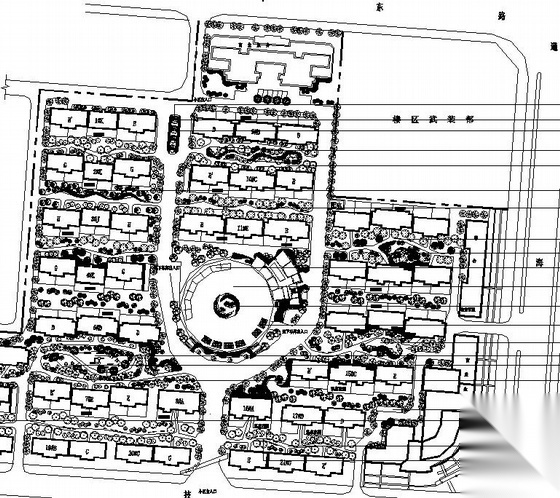 居住小区环境景观设计图