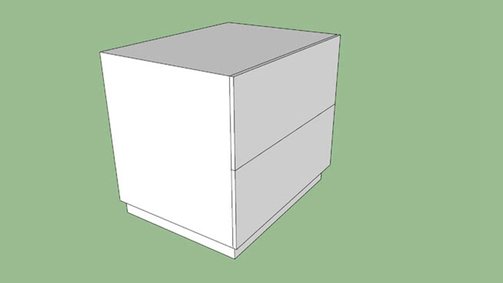 床头柜 草图大师模型