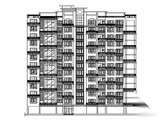 某十三层一梯三户高层住宅楼建筑施工图