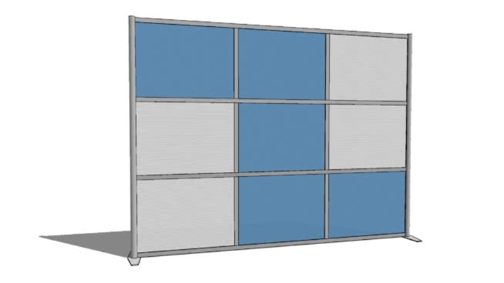 studiowall sw10075-c3现代模块化的房间分隔系统分