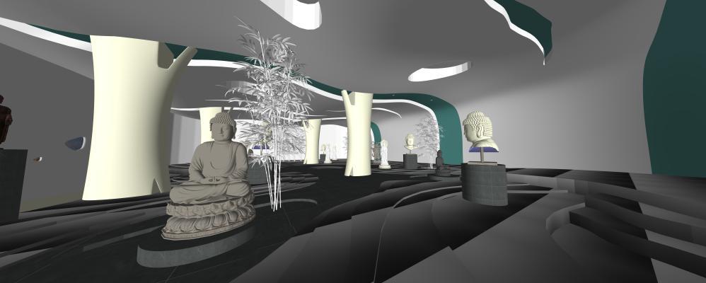 新中式禅意展厅