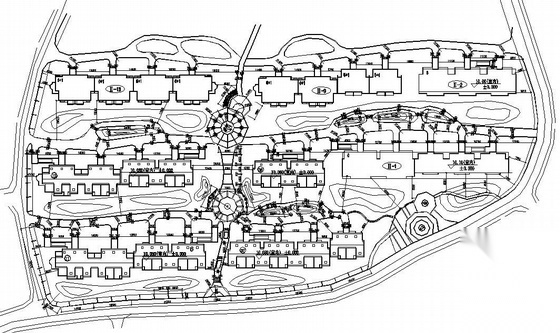 南京小区景观施工图套图 居住区景观
