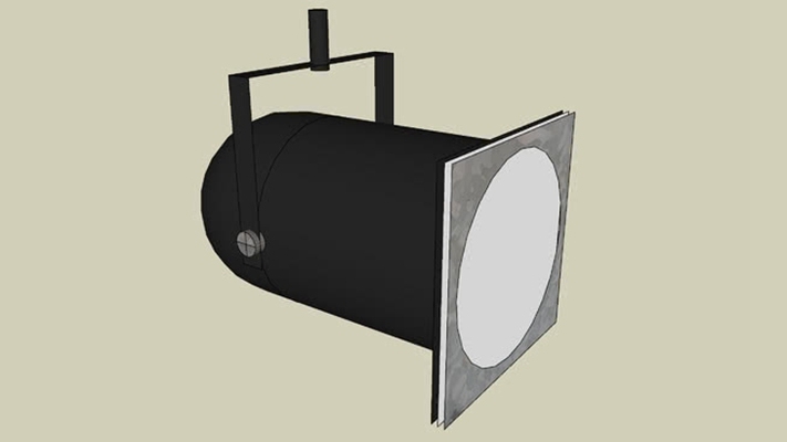 筒灯射灯 草图大师模型