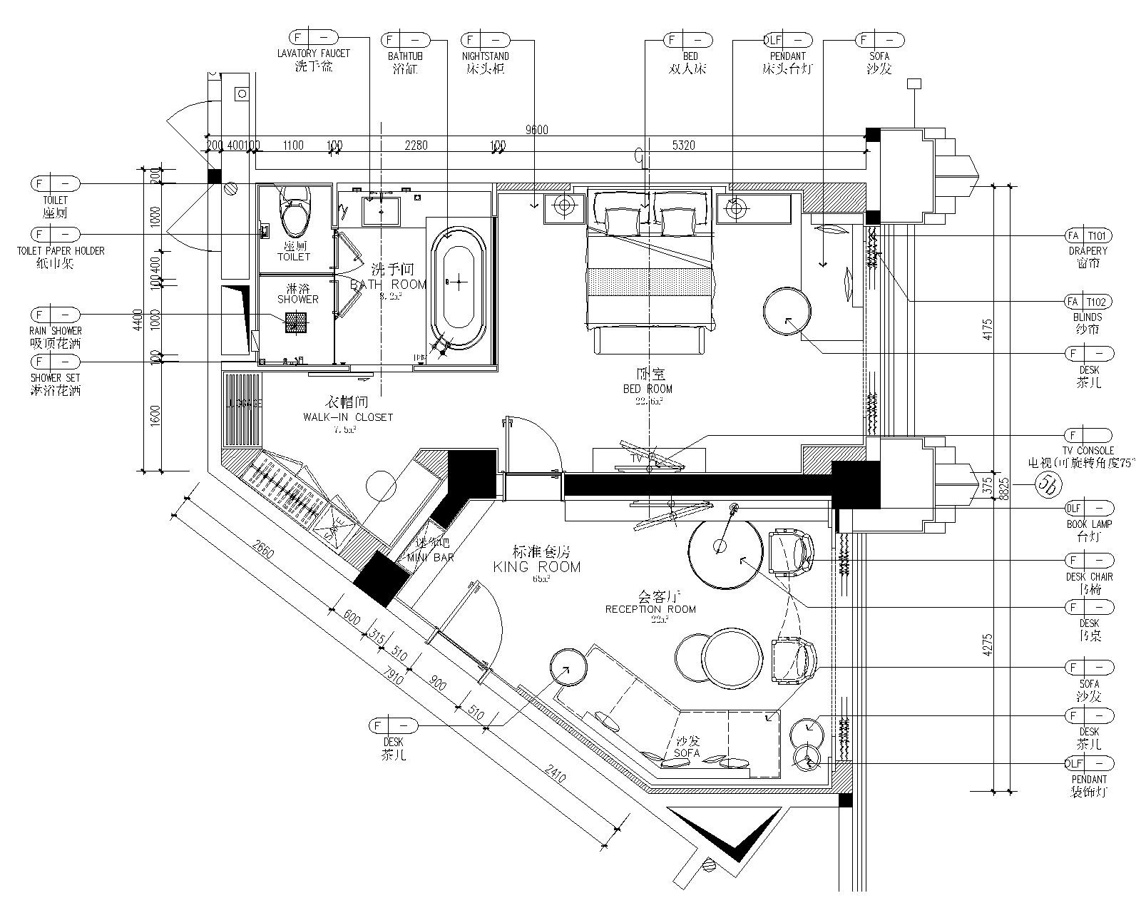 [厦门]希尔顿逸林酒店室内施工图+效果图