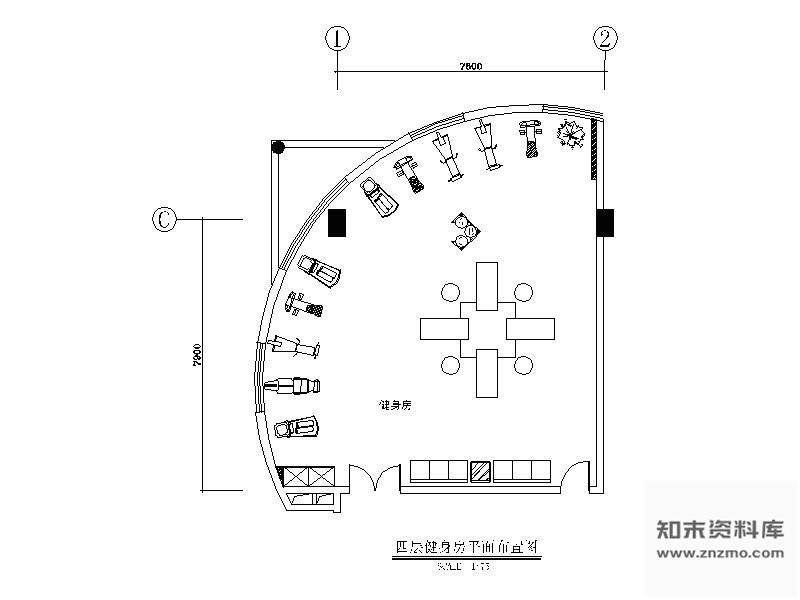 图块/节点健身房详图