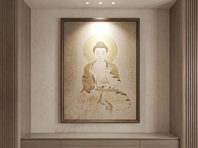 禅意挂画佛像