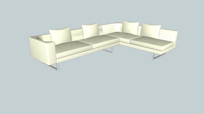 多人沙发 草图大师模型