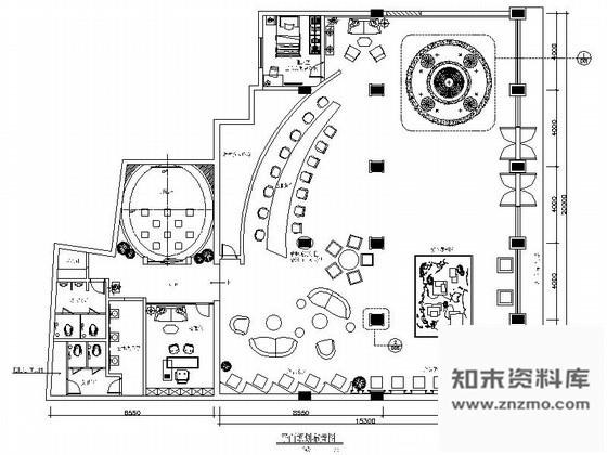 施工图瑞金新亚洲别墅群高档售楼处室内装修施工图含效果