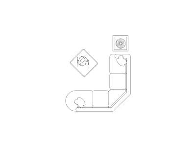 沙发 原创室内设计家居用品图块沙发桌椅