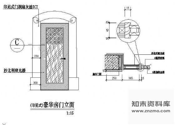 印尼式门样 通用节点