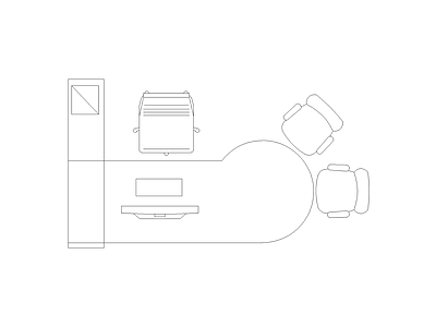 椅子 班台办公桌图块