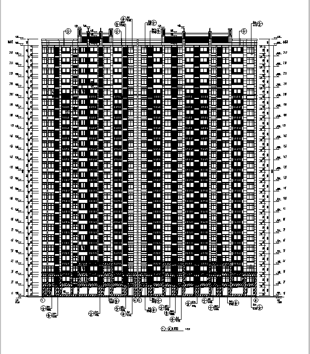 [安徽]超高层多栋住宅及商铺建筑施工图（16年图纸）