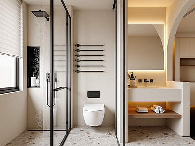 现代酒店卫生间