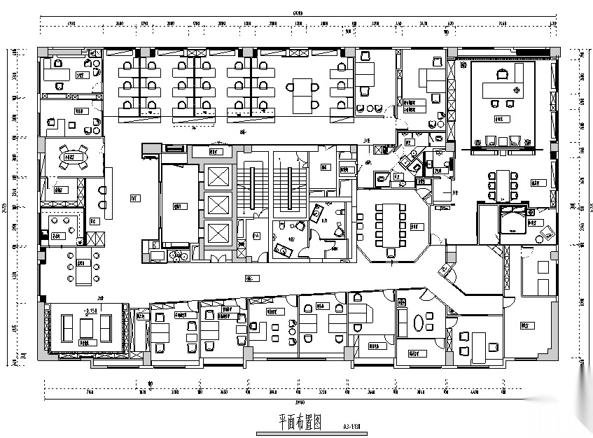 混搭风格凯隆地产办公空间设计施工图（附效果图）