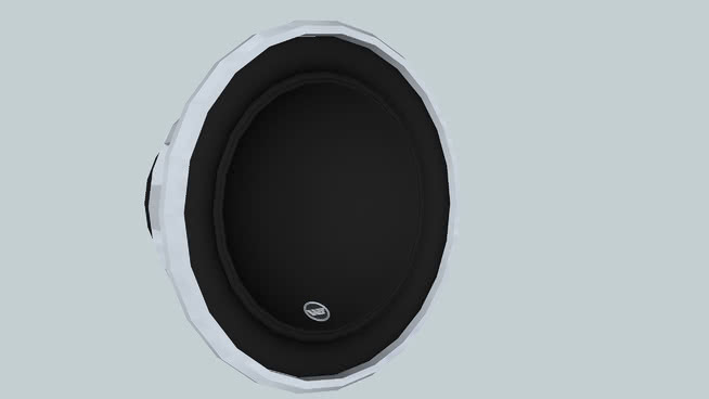 JL Audio 10W6 V2 D4 Subwoofer Sketchup Vers 扬声器 其他 聚光灯 照相机 壶