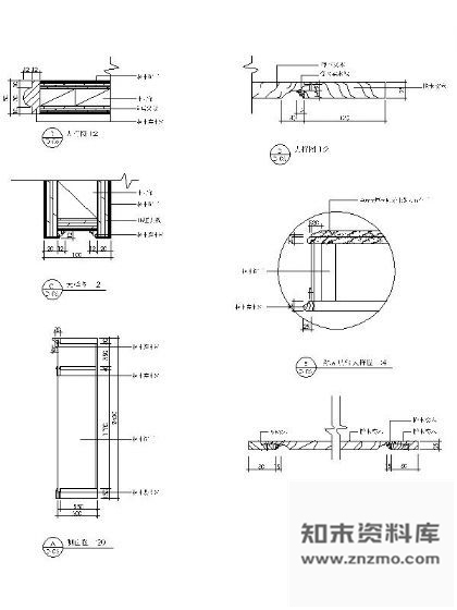 图块/节点厨房吧台大样图 节点 家具节点详图
