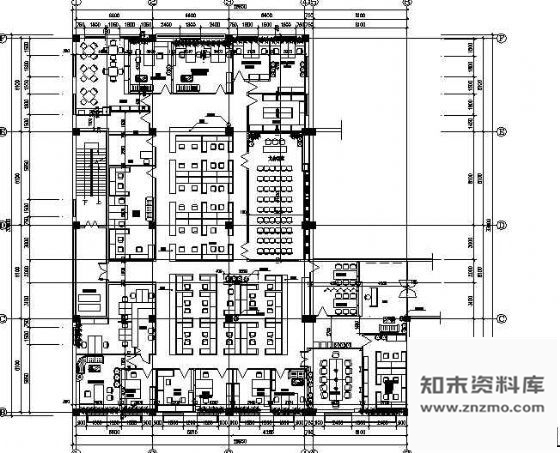 施工图某办公室装修图