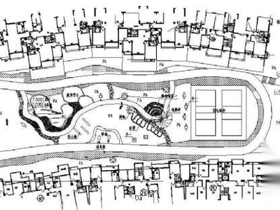 某小区景观施工图纸 居住区景观