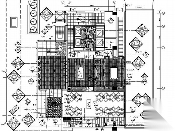 [北京]某高级住宅小区售楼处室内装修施工图（含效果）