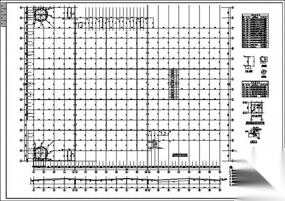 天津某家具广场改造加层工程结构施工图 抗震加固结构