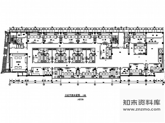 施工图宁夏某国际大酒店三楼KTV室内装修图