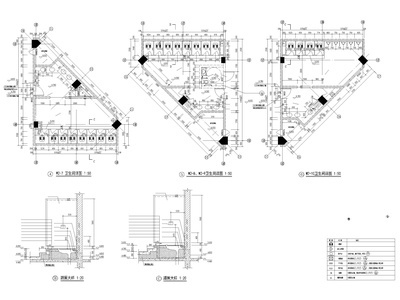 [广东]四层框架结构体育馆建筑竣工图2018