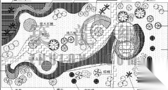 昊天箱包厂区绿化设计图 工业园区景观