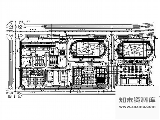 施工图深圳体育运动学校田径场装修图