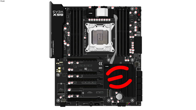 EVGA英特尔X99分类LGA2011-3 EATX主板 录音机 磁带 手机 电开关 硬盘