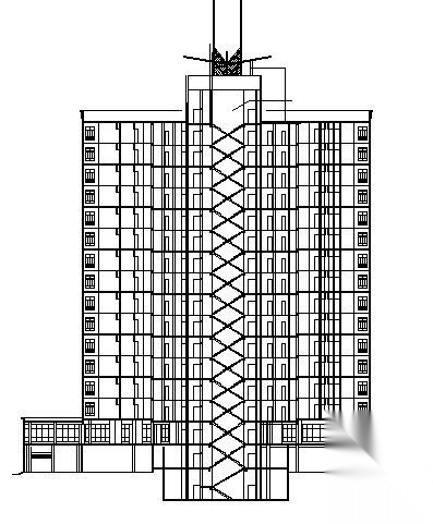 某十六层办公楼建筑方案图