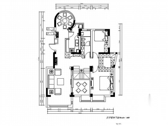 精品简约现代两层小别墅室内装修施工图