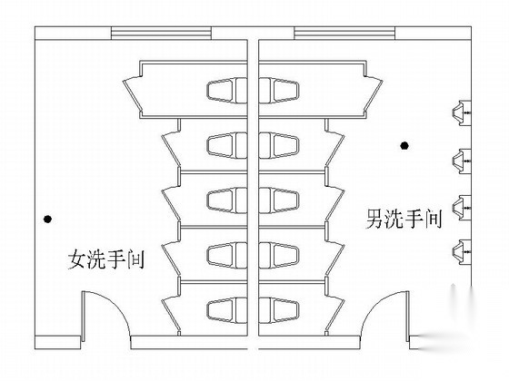 [四川]五星级豪华酒店卫生间装修施工图
