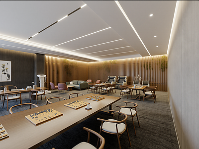 新中式棋牌室