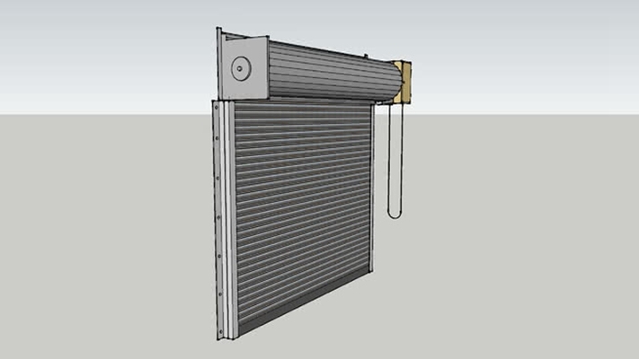 卷帘门 草图大师模型