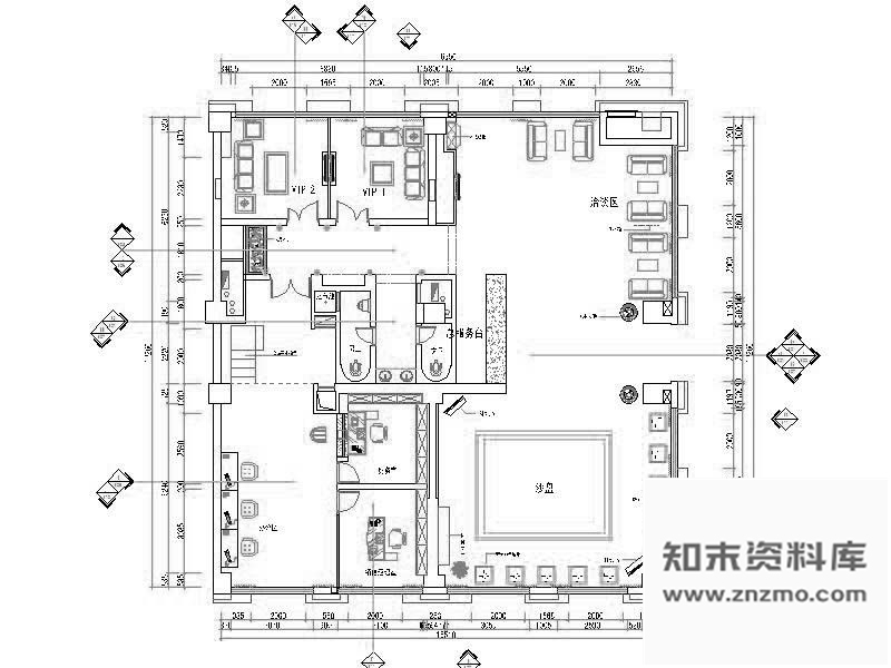 施工图广东欧式风格售楼处装修图(含效果)