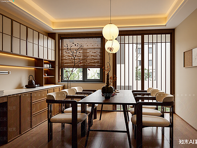 新中式家居餐厅