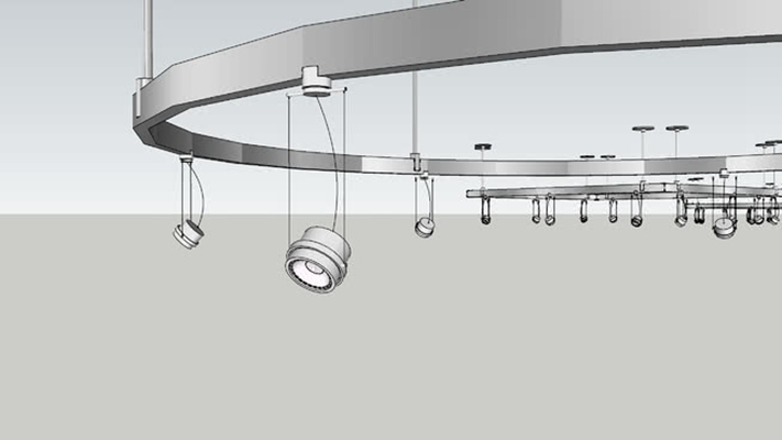 吊灯 草图大师模型