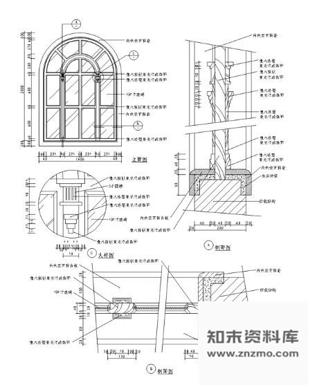 图块/节点西式窗详图6