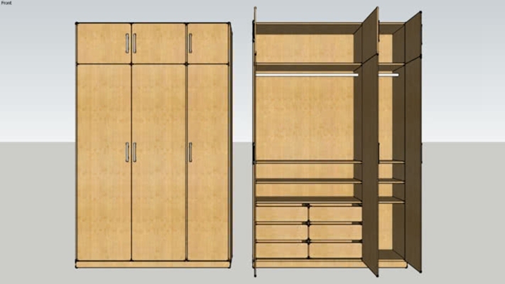 衣柜 草图大师模型