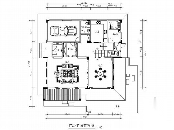 [广东]大型山水豪华现代风格三层生态别墅室内装修施工图