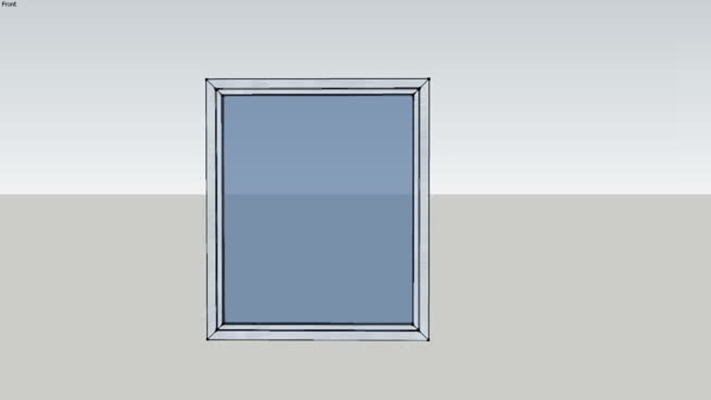 平开窗 草图大师模型