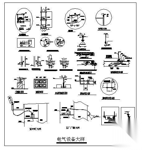 电气设备汇总大样图